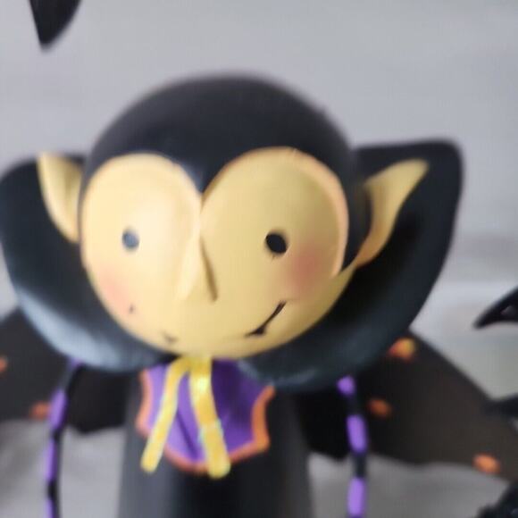 Partylite Count Batcula Tealight Candle Holder Halloween Vampire Dracula Bats - Picture 12 of 16